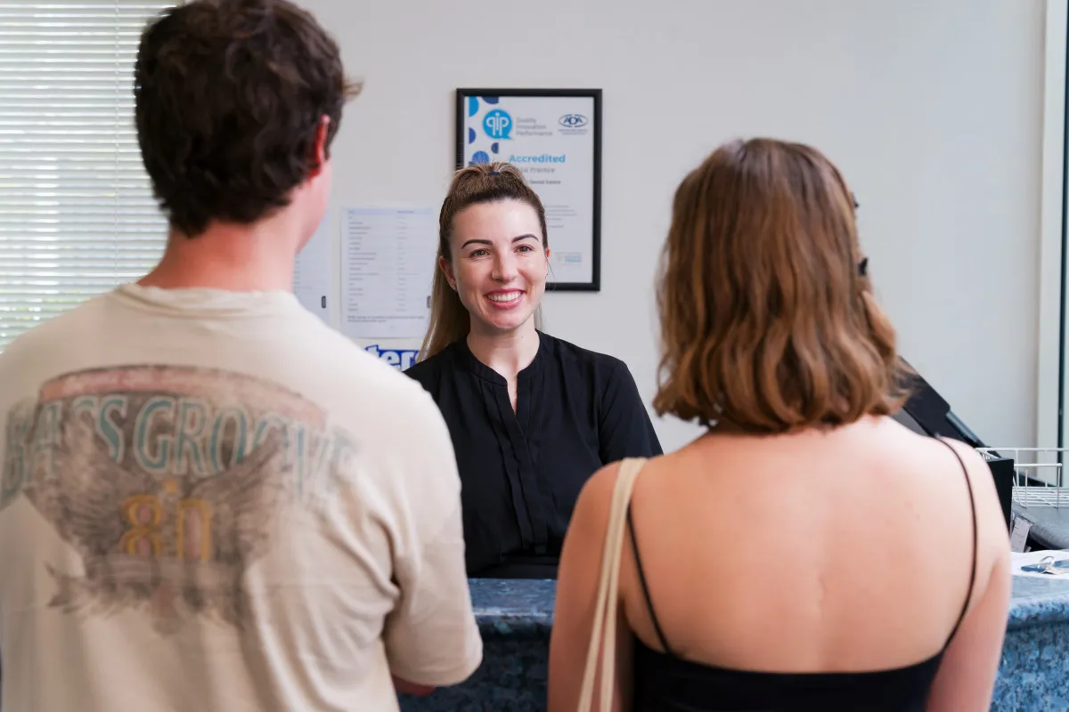 Free implant consultation at reception in Bulimba