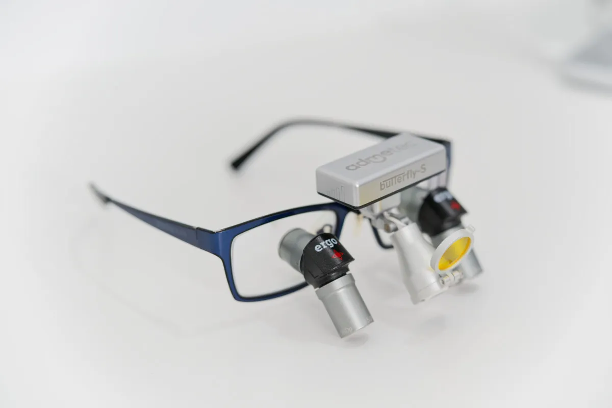 Surgical loupes used for magnified implant procedures