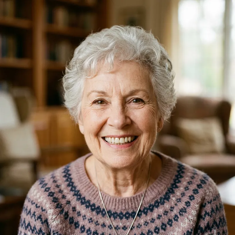 Natural-looking dental implant smile restoration